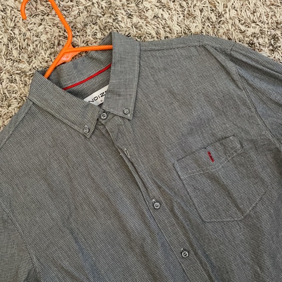 Noize Grey Button Down Shirt - Picture 1 of 3